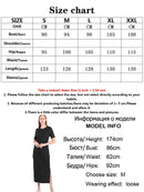 Maxikleid T-Shirt Damen Sommerkleid Casual Party Bodycon Sexy Elegant Schwarz Hochgeschlitzt Vintage Baumwolle Sonne Lange Kleider