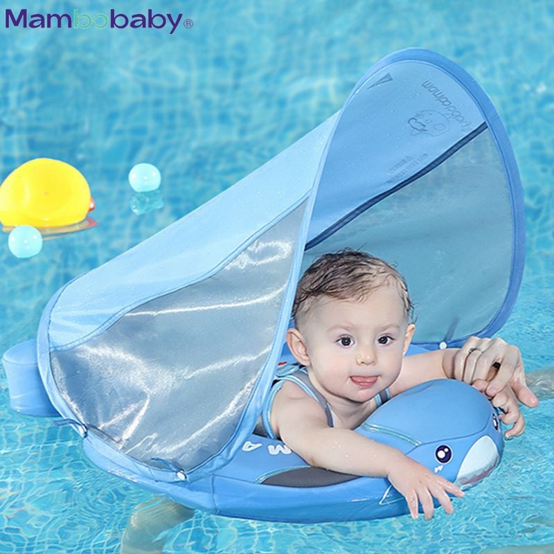 Mambobaby Baby Float Liegender Schwimmring Nicht aufblasbare Boje Taille Schwimmringe Planschbecken Schwimmer Zubehör Spielzeug Schwimmtrainer