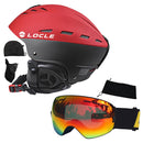LOCLE Skihelm Herren Outdoor Sport Skihelm Damen Kinder CE Zertifizierung Ski Skateboard Snowboard Helm S/M/L/XL 52-64cm
