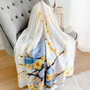 2022 180 * 90 cm Frauen Schal Sommer Seidenschal Dame Wrap Weiche weibliche Europa Designer Strand Bandana Foulard Schalldämpfer Mädchen Pareo