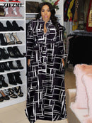 Frühling Herbst Camouflage Lange Kleider Damen Langarm Schlank Maxi Bodenlanges Kleid Kausales Umlegekragen Button Up Hemdkleid