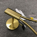 Lámpara de pared moderna nórdica, pantalla de cristal, mesita de noche, luz decorativa de dormitorio de Metal de latón para lectura de cabecera, iluminación de pasillo y escaleras