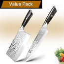 MYVIT 5CR15 Kochmesser 7 Zoll Chinesisches Küchenmesser Fleisch Gemüse Schneidemesser Super scharfe Klinge Edelstahl Hackmesser