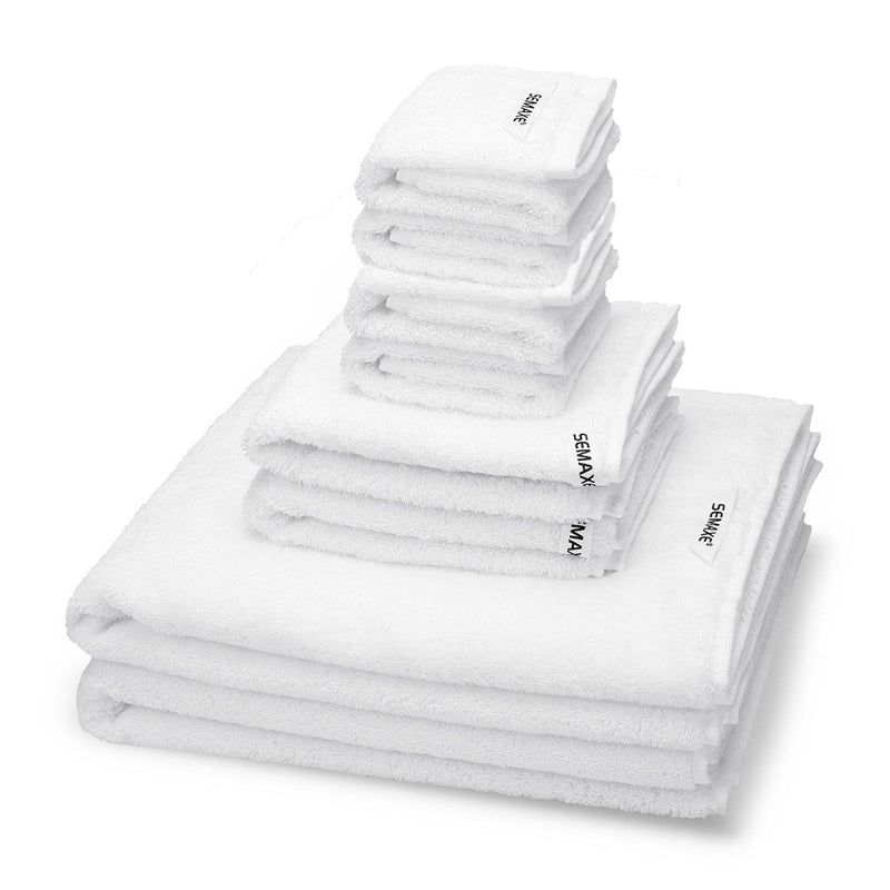 SEMAXE Luxury Bath Towel Set,2 Large Bath Towels,2 Hand Towels,4 Washcloths. Cotton Highly Absorbent Bathroom Towels (Pack of 8)