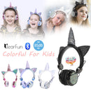 Niedliche Einhorn-Kopfhörer 3D-Stereo-Musik Kinderkopfhörer mit Mikrofon Mädchen-Handy Kinder-Headset mit Kabel Gamer-Geschenk