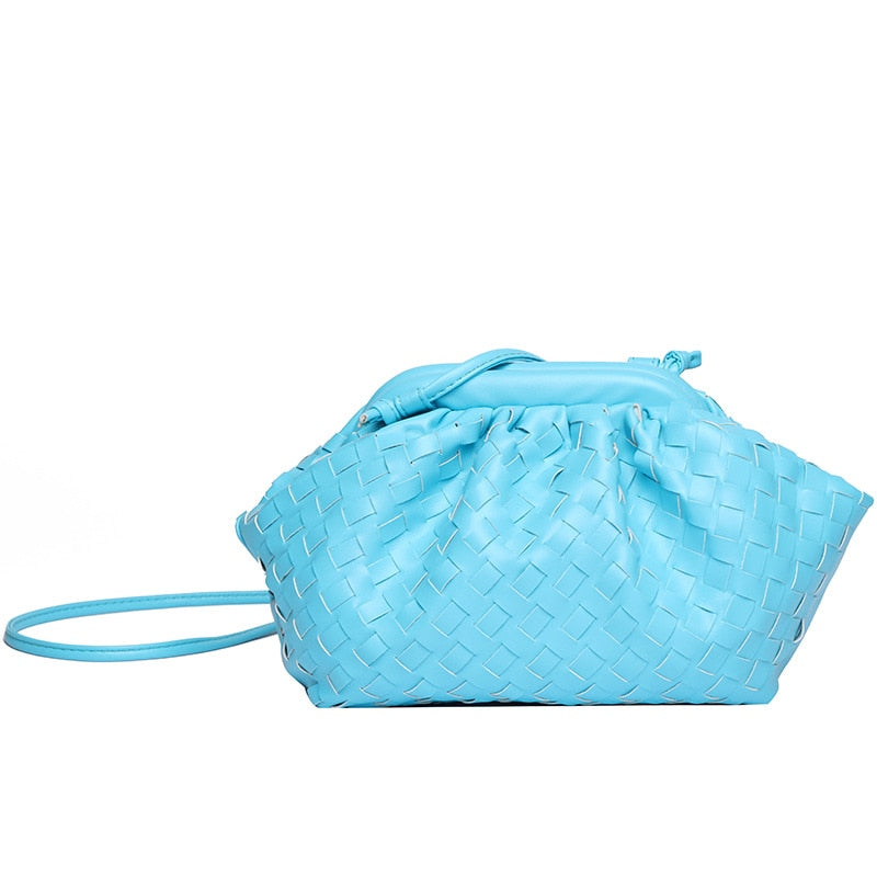 Luxus Damen Weben Tasche Weiches Leder Crossbody Umhängetaschen Für Frauen Mode Weibliche Marke Handtasche und Geldbörse Dame Hobo Bag