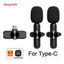 Kabelloses Lavalier-Mikrofon, tragbares Mini-Mikrofon, Rauschunterdrückung, Audio-Video-Aufnahme für iPhone, Android, Gaming, Live-Übertragung