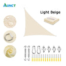 Refugio solar a prueba de agua, parasol triangular, protección para exteriores, jardín, Patio, piscina, toldo de vela de sombra, parasol para acampar 420D