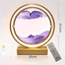 LED Kunstdekompression Treibsandmalerei Sanduhrdekoration 360-Grad-Drehung einzigartige dekorative Sandmalerei