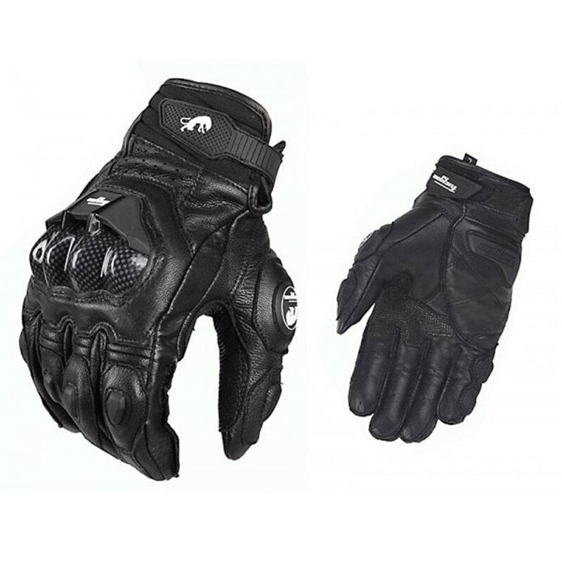 Guantes de cuero genuino de alta calidad para hombre luva moto guantes de moto AFS6 guantes rekawice motocyklowe