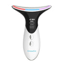 AmazeFan Gesichts-Nackenmassagegerät 3 Farben Led Photonentherapie Lifting Faltenentfernung Schönheitsgerät Reduzieren Doppelkinn HautpflegeTool