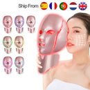 7 Farben LED Lichttherapie Gesichtsmaske Hautverjüngung Led Photon Gesichtsmaske Phototherapie Gesichtspflege Schönheit Anti Akne Maschine