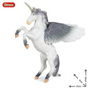 Oenux Classic Mythical Rainbow Pegasus Simulation Animal Original Fairy Tale Fly Horse Action Figures Model PVC Educational Toys