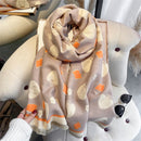 Warmer Winterschal Kaschmir Frauen Pashmina Design Druck Schals Wrap Weibliche Dicke Decke Weiche Bufanda Stolen 2022 Mode