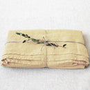 Juego de sábanas de lino 100% lavado, sábana de lino natural de Francia, ropa de cama de granja ultrasuave transpirable (1 sábana plana, 2 fundas de almohada)