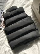 Chaqueta Parkas sin mangas con chaleco acolchado de algodón cálido de invierno para mujer