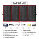 Dokio 300W 18V flexibles faltbares Solarpanel Hochwertiges tragbares Solarpanel China für Camping/Boot/Wohnmobil/Reisen/Zuhause/Auto
