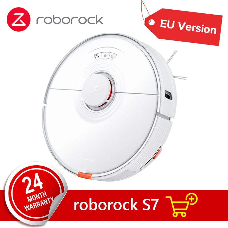 Roborock robot s7, робот пылесос, Ultrasonic Sonic Mopping, Carpet Detect Mop, APP Smart Control, Global Version