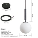 Moderne Pendelleuchte Luxuriöse Goldglaskugel Lampenschirm Hängeleuchten Leuchten für Esszimmer Schlafzimmer Dekoration Beleuchtung