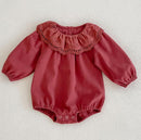 Bonitos mamelucos con lazo para niñas pequeñas de otoño e invierno, ropa para niños y niñas, peleles de punto de manga larga, ropa