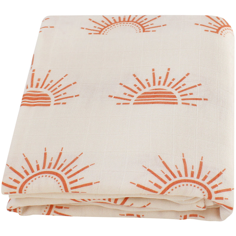 Muselina de bambú orgánico Swaddle 120 X 120 Manta de gasa de algodón Swaddle Mantas de bebé Recién nacido