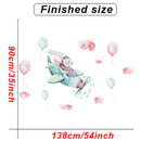 Cartoon Kinderzimmer Wanddekor Wandaufkleber Heißluftballon Vinyl Wandtattoos für Heimtextilien Kunstwandbilder Aufkleber Tapete