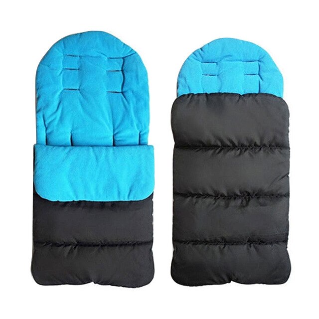 Saco de dormir para cochecito de bebé grueso y cálido de invierno, funda para pie de recién nacido, silla de ruedas de 86CM x 40CM