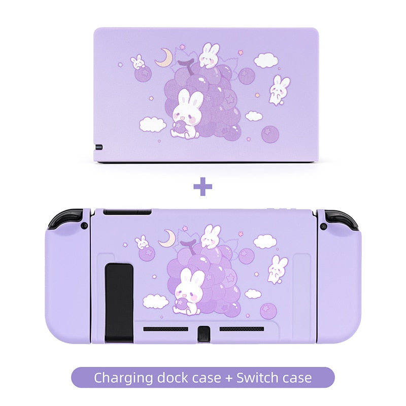 GeekShare Hülle für Nintendo Switch Ladestation Kawaii Cotton Ice Cream Cat Full Cover NS Game Console Base Shell 2022 New Cute