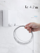 Tendedero oculto Agujero de balcón Perforado Contracción Alambre de acero Colgando Perchero Interior Manta solar extensible