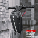 ROCKBROS Universal Electric Scooter Head Handle Bag Hartschalentasche Elektro Scooter Tasche für Xiaomi Fahrradtasche Scooter Zubehör