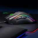 Kabelgebundene Gaming-Maus Razer Mamba Elite: Optischer Sensor mit 16.000 DPI, RGB-Beleuchtung, 9 programmierbare Tasten, mechanische Schalter