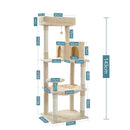 Cat Tree House Condo Cat's Activity Center mit Double Condo Indoor Soft Barch Fully Wrapped Scratching Sisal Post rascador gato