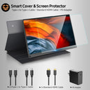 UPERFECT Tragbarer 4K-Monitor für Laptop-PC 15,6 IPS 3840 x 2160 UHD Externer Bildschirm Mobiles LCD-Display USB C Xbox PS4 Switch HDMI