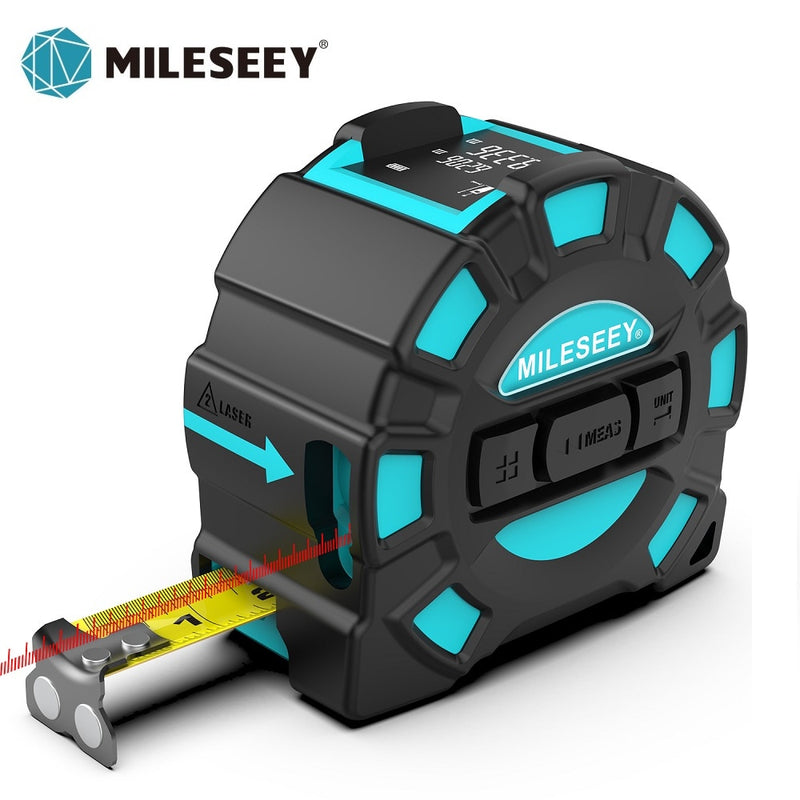 Mileseey DT10 / DT11 Laser-Teleskop-Maßband 2-in-1-Digital-Entfernungsmesser mit Anti-Drop-LCD-Display, Magnethaken