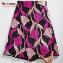 Kalume Weißer afrikanischer Tüll-Spitzenstoff Pailletten 5 Yards 2021 nigerianischer Mesh-Spitzenstoff Hohe Qualität zum Nähen von Hochzeitstüchern F1999