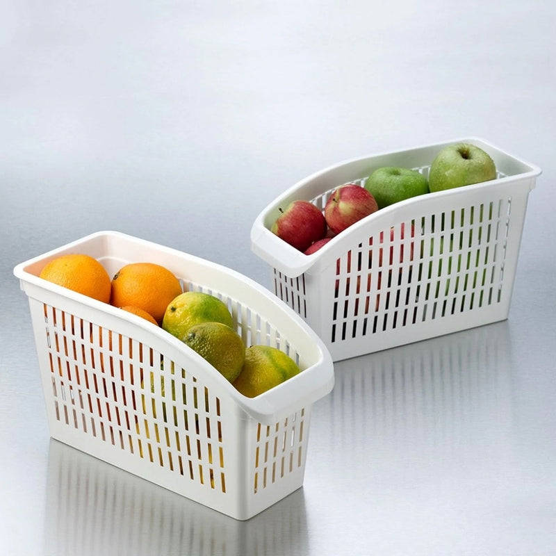 Kitchen Refrigerator Organizer Basket Container Drawner Adjustable Storage Box Retractable Drawer Space Saver Slide Fridge Rack