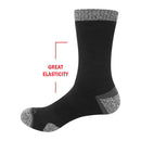 YUEDGE Herren Docht Dickes Kissen Baumwolle Crew Sports Athletic Wandersocken Winter Warme Socken für Männer (5 Paar/Packungen)