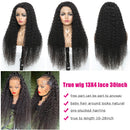 13x4 Curly Human Hair Wig Kinky Curly Lace Front Wigs For Women Transparent Lace Frontal Human Hair Wigs Deep Wave Frontal Wig