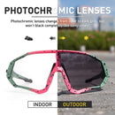 Brandneue photochrome Fahrradbrille Mountainbike Fahrradbrille Outdoor Sports Radfahren Sonnenbrille UV400 Eyewear 1 Objektiv