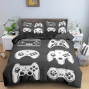 Videospiel-Bett-Sets für Jungen, Gamer-Tröster, Gaming-Themen-Schlafzimmer-Dekoration, Spiel-Bettwäsche-Set, Heimtextilien