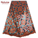 Kalume Weißer afrikanischer Tüll-Spitzenstoff Pailletten 5 Yards 2021 nigerianischer Mesh-Spitzenstoff Hohe Qualität zum Nähen von Hochzeitstüchern F1999