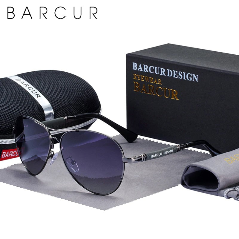 BARCUR Original Men Sunglasses Polarized Anti Blue Light Protect Men&