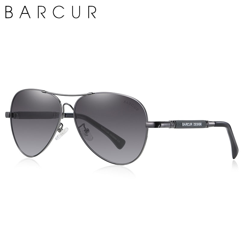 BARCUR Original Herren Sonnenbrille Polarisierte Anti Blaulichtschutz Herren Sonnenbrille Damen Pilot UV400 Brillen