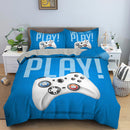 Videospiel-Bett-Sets für Jungen, Gamer-Tröster, Gaming-Themen-Schlafzimmer-Dekoration, Spiel-Bettwäsche-Set, Heimtextilien