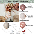Doubled Dust Pink Boho Wedding Engagement Decoration Chrome Rose Gold Nude Balloons Garland Ballon Arch Global Birthday Decor