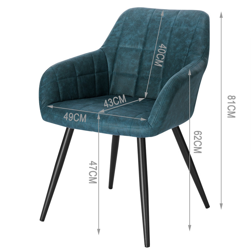 WOLTU 1PC Dining Chair Scientific Fabric Upholstered Kitchen Chair Leisure Chair Armchair Living Room Home Furniture Decoration