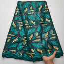 Kalume Weißer afrikanischer Tüll-Spitzenstoff Pailletten 5 Yards 2021 nigerianischer Mesh-Spitzenstoff Hohe Qualität zum Nähen von Hochzeitstüchern F1999