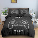 Videospiel-Bett-Sets für Jungen, Gamer-Tröster, Gaming-Themen-Schlafzimmer-Dekoration, Spiel-Bettwäsche-Set, Heimtextilien