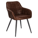 WOLTU 1PC Esszimmerstuhl Wissenschaftlicher Stoff Gepolsterter Küchenstuhl Freizeitstuhl Sessel Wohnzimmer Wohnmöbel Dekoration