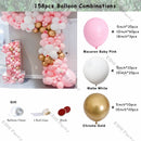Doubled Dust Pink Boho Wedding Engagement Decoration Chrome Rose Gold Nude Balloons Garland Ballon Arch Global Birthday Decor